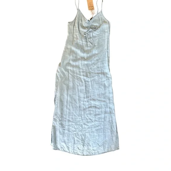 Thread & Supply Light Blue Dress with Front Tie - Picture 3 of 6